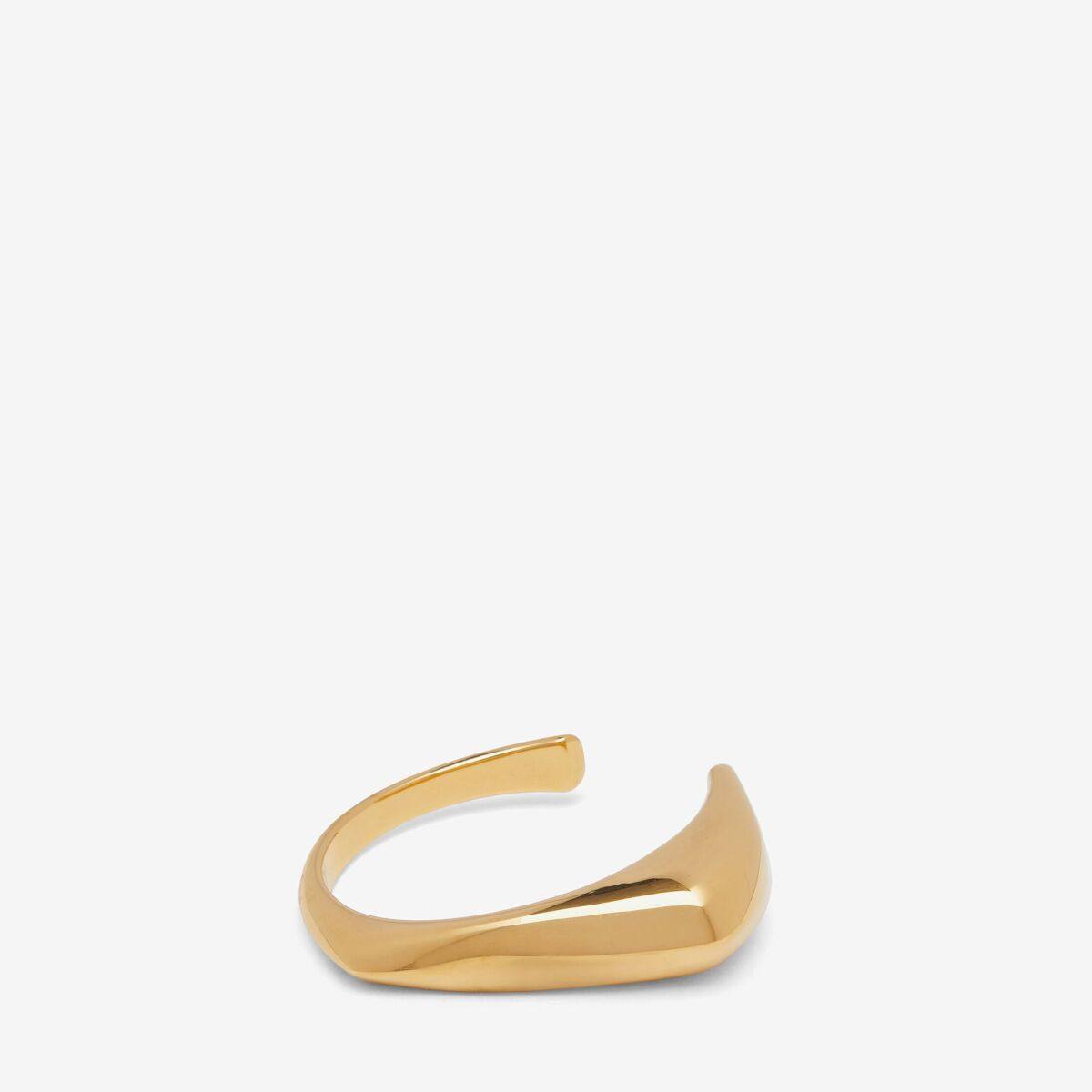 Alexander McQueen Women's Gold Claw Cuff - M (Brass)